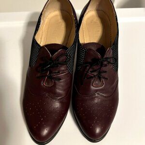 Julia Bo Oxford Shoes Black Polkadots size 40 EU